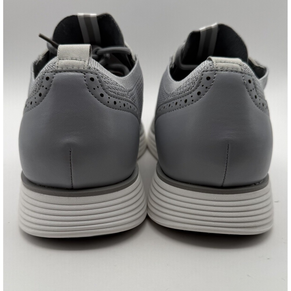Bruno Marc Knit Oxford Men's Shoes Sz 12 Gray Wingtip Brogue Excellent Condition - Picture 6 of 8